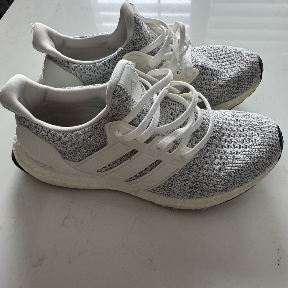 Adidas Ultraboost White and Black Shoes
